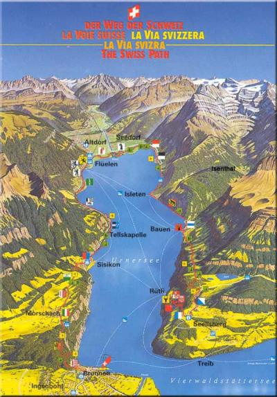 Panoramakarte Weg der Schweiz